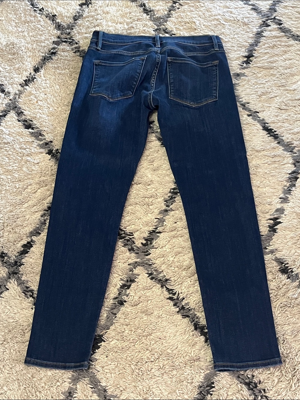 NWOT FRAME Le Garçon Slim Boyfriend Jeans Dark Wash Premium Denim Size 26 - Picture 10 of 13